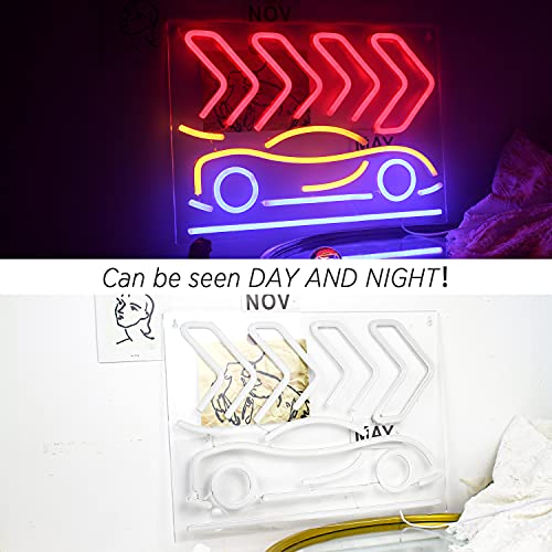 Car Led Neon Sign Acrylic Modern Wall Decoration 17’’x13’’ w/ USB Switch