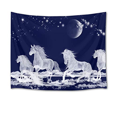 Galloping Horse Tapestry for Wall Decor,60Wx40H Inches