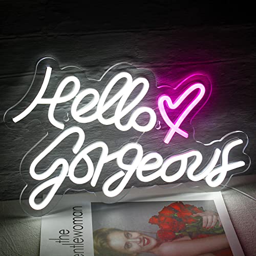 Hello Gorgeous Neon Sign Led Neon Light LeD Decoration