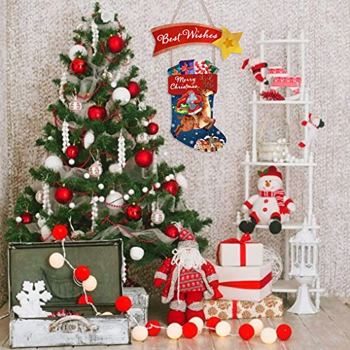 Merry Christmas Wooden Hanging Sign Decoration