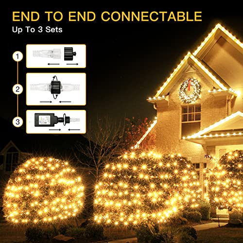 9.8x6.6ft 200 LED Christmas Net Lights