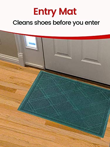 Universal Doormat |  XL Size 42” x 35” | Anti-Slip Durable & Washable | Low Profile, Dirt & Dust Absorber