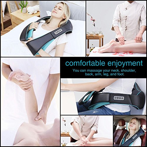 Neck &Back Massager w/ Heat, Shiatsu Shoulder Massager for Neck pain Back Pain Relief