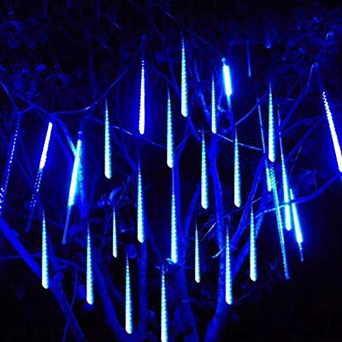 8 Tubes 288 LED Meteor Shower Rain Lights, 30cm Iciclelights Snow Falling Christmas Lights