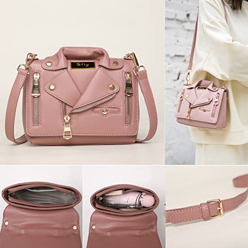 Women Leather Satchel Chain Strap Shoulder Bag Le