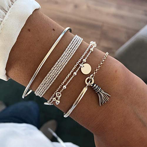 Boho Layered Bracelets Set for Women