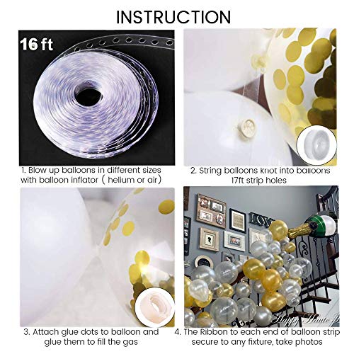 88 PCS Champagne Bottle Balloon Garland Arch Kit