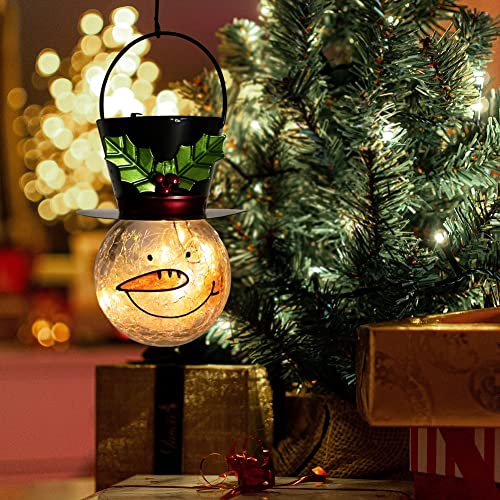 Christmas Snowman Solar Lanterns Decoration