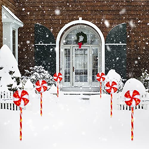 Lollipop Christmas Pathway Lights Decoration