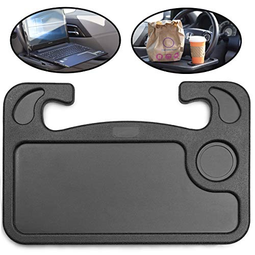 Auto Steering Wheel Car Travel Table, Food Eating Hook On Steering Wheel Tray