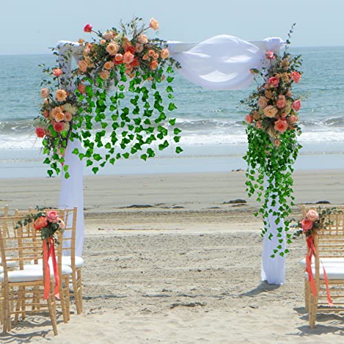 all Leaf Garland Artificial Maple Leaves Garland Silk Autumn Hanging Vines Red Ivy Garland for Thanksgiving Home