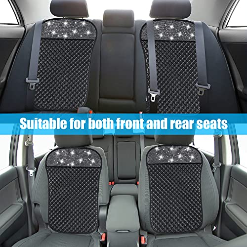 2 Pcs Bling Car Seat Covers Back Cushion Breathable Leather Mesh Protector