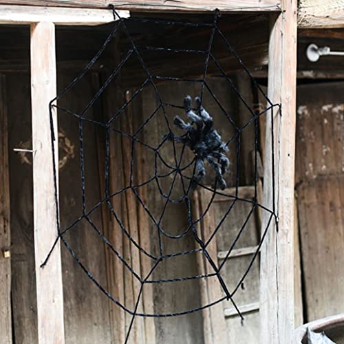 4 feet Black Spiderweb Spider Webs Halloween Decorations Large