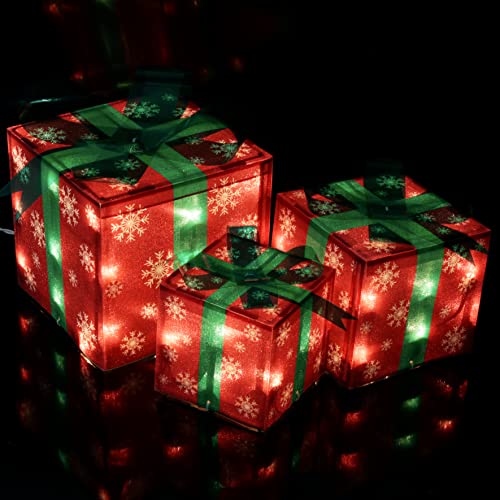 Christmas Lighted Boxes Decoration