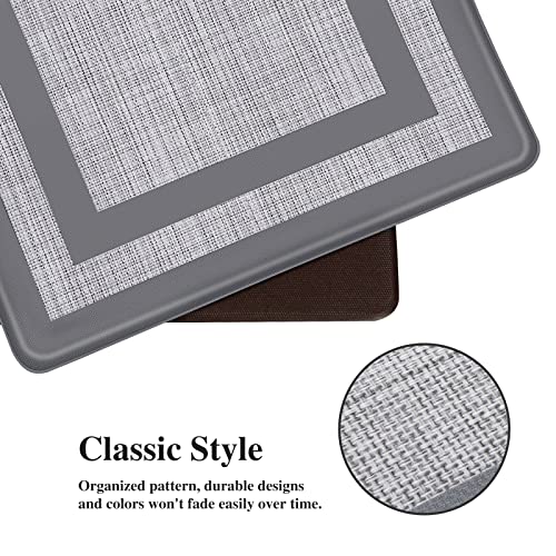 Kitchen Mat [2 PCS] Cushioned Anti-Fatigue Kitchen Rugs Non-Skid Waterproof