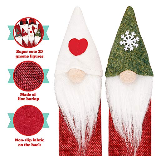 Set of 8 Gnome Christmas Refrigerator Handle Covers