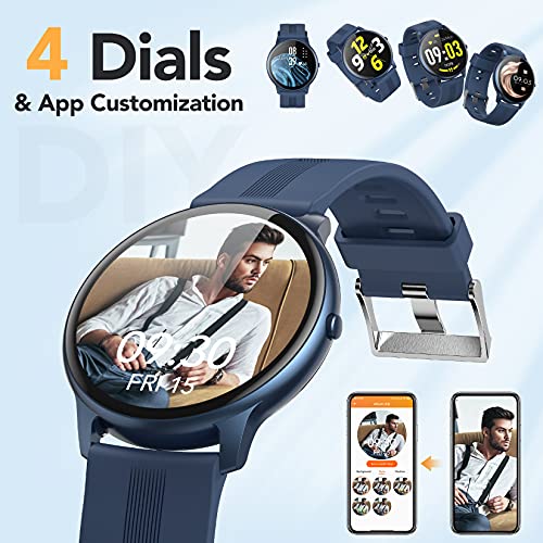 Smartwatch for Android& iOS Phones IP68 Waterproof Activity Tracker w/ Full Touch Color Screen