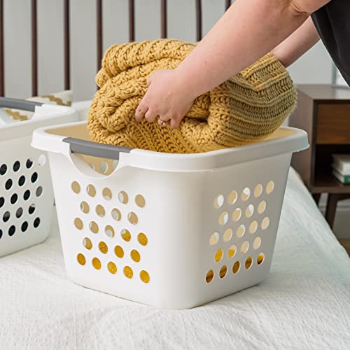 Comfort Carry Laundry Basket, White