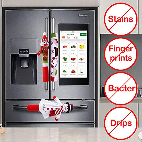 Set of 4 Christmas Refrigerator Handle Covers