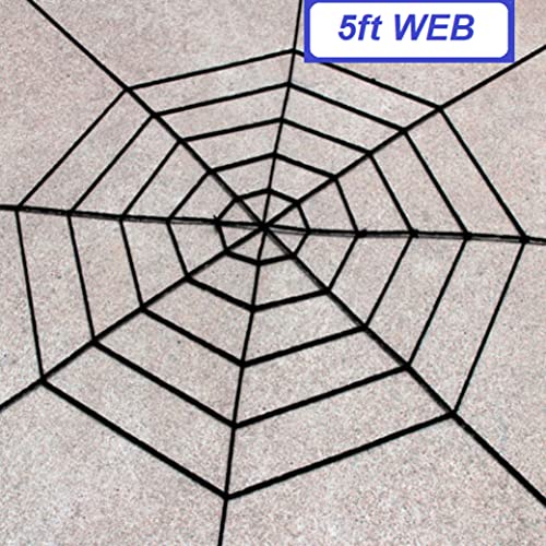 4 feet Black Spiderweb Spider Webs Halloween Decorations Large