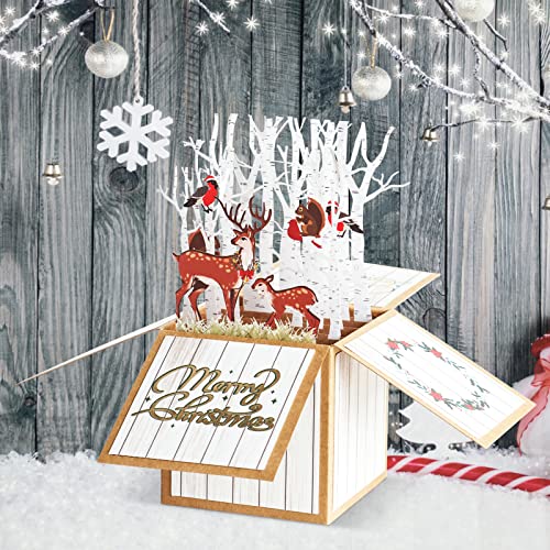 3D Pop Up Christmas Gift Cards