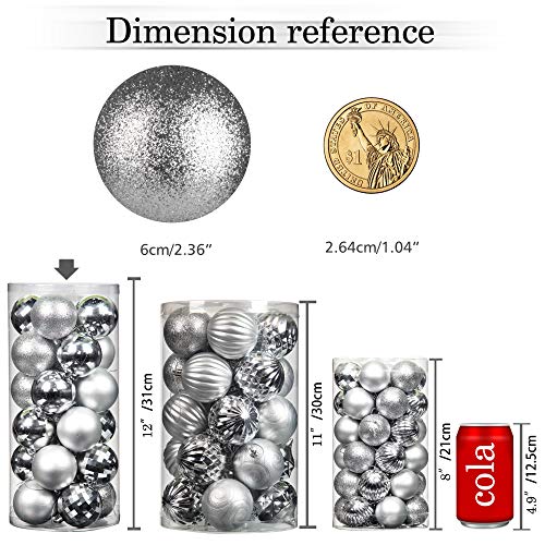 24pcs 2.36in Christmas Balls Decoration