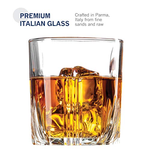 7-Piece Italian Crafted Glass Decanter & Whisky Glasses Set