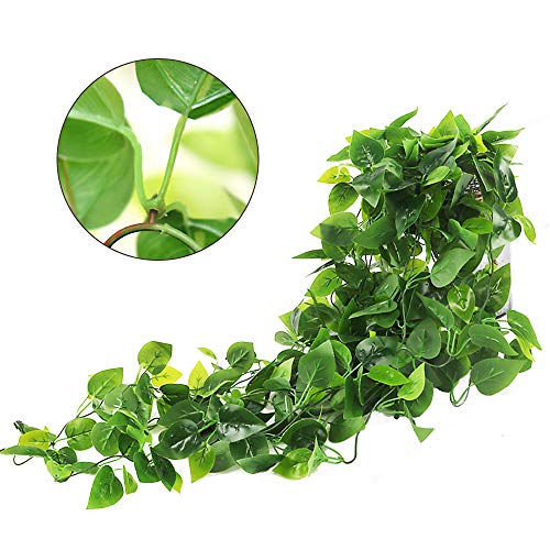 2pcs Artificial Hanging Plants 3.6ft Fake Ivy Vine Fake Ivy Leaves for Wedding Wall House Room Patio