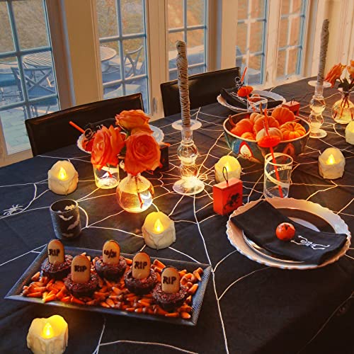 12pcs Battery Operated Tea Lights with Timer