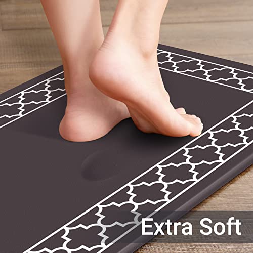 [2 PCS] Cushioned Anti-Fatigue Kitchen Rug