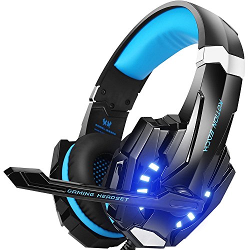 Gaming Headset Professional 3.5mm PC LED Light Game Bass Headphones Stereo Noise Isolation