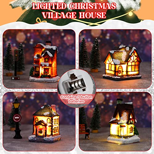 26 Pieces Christmas Lighted  Village Set