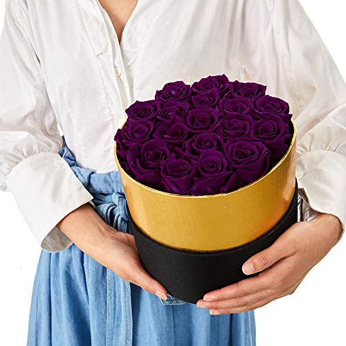 Handmade Preserved Real Roses in a Box That Last a Year Gift for Valentines Day
