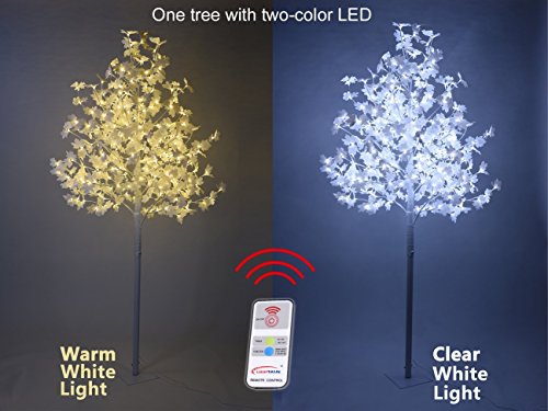 Artificial Lighted Maple Tree Warm White Fall Decorations