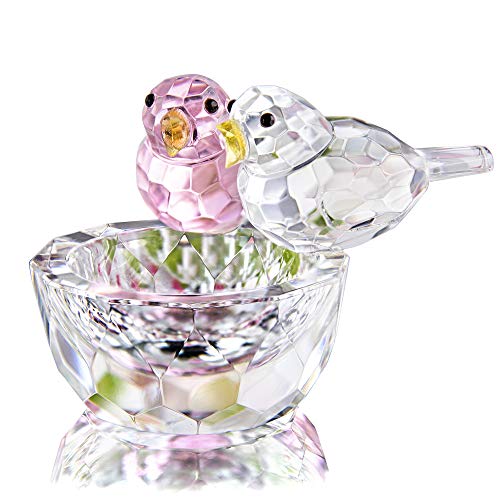 Crystal Bird Figurine Collectible Art Glass Animal Figurines Table Home Decor