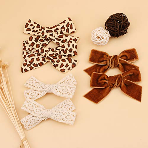 24 PCS Baby Girls Hair Bows Clips 4.5 inch Alligator Clips - One Size