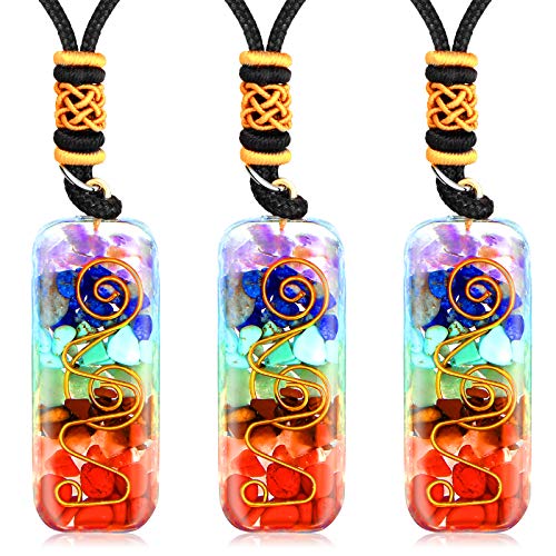 Limited Holiday Promotion Bundle! 7 Chakra Energy Generator Gemstone Crystal Pendant Set of 3