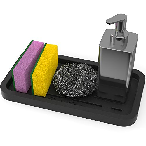 Sponges Holder - Kitchen Sink Organizer Silicone Tray