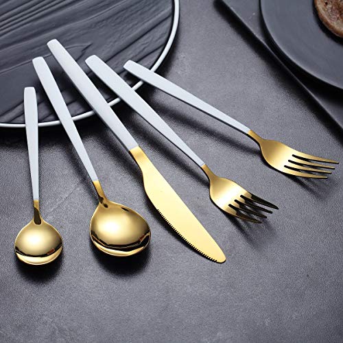 20-Piece Silverware  Cutlery Set, Service of  4,Mirror Finish