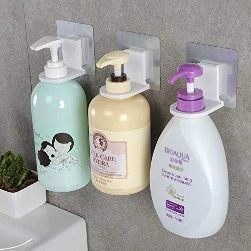 Shower Gel Bottle Rack Hook Bracket - Seamless Hook 3 Pack