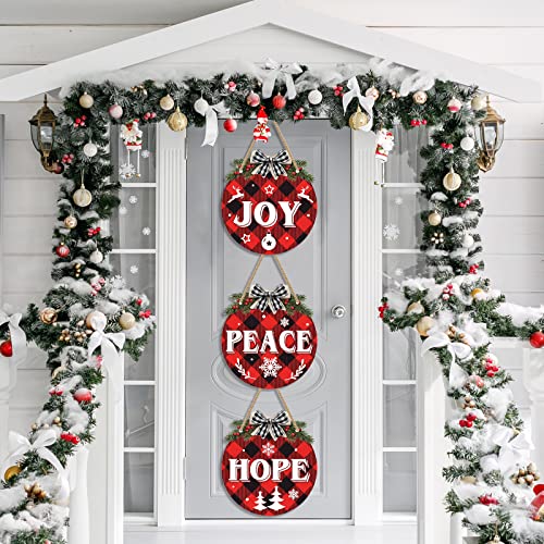 6 Pcs Christmas Hanging Sign Decorations