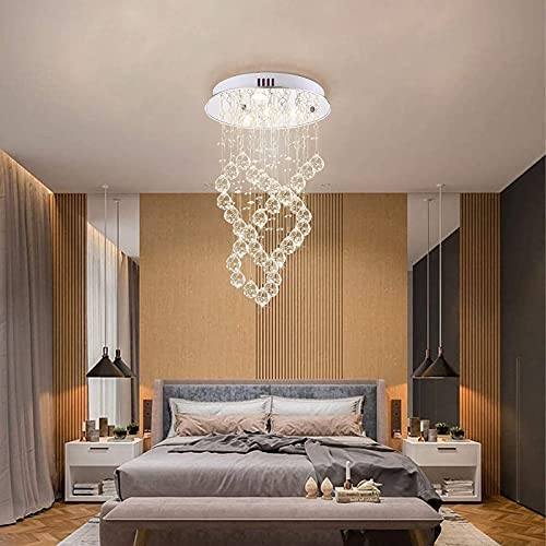 4-Lights Modern Raindrop Crystal Chandelier