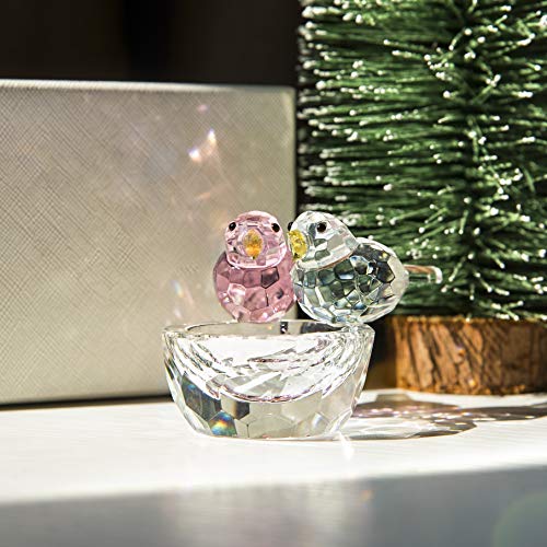 Crystal Bird Figurine Collectible Art Glass Animal Figurines Table Home Decor