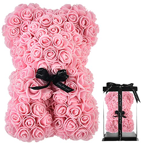 Rose Teddy Bear With Box, For Her, Perfect for Valentines Day