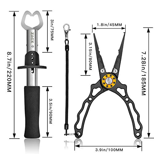 Fish Lip Gripper Upgraded Multi-Function Fishing Pliers Hook Remover