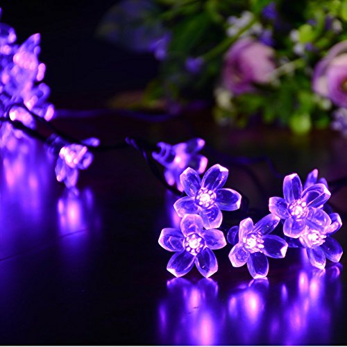 33 Feet 100 LED Cherry Flower Fairy String Lights Christmas, 8 Flash Modes with Tail Plug