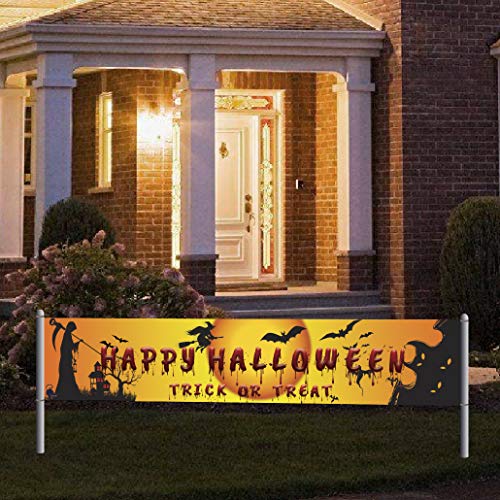 98"x 19" Large Happy Halloween Banner