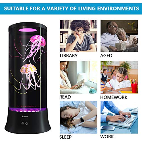 LED Fantasy Jellyfish Lava Lamp - 7 Color Setting Jellyfish Tank Mood Light