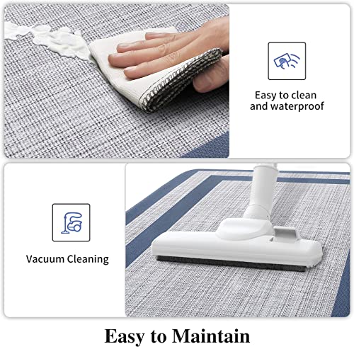 Kitchen Mat [2 PCS] Cushioned Anti-Fatigue Kitchen Rugs Non-Skid Waterproof