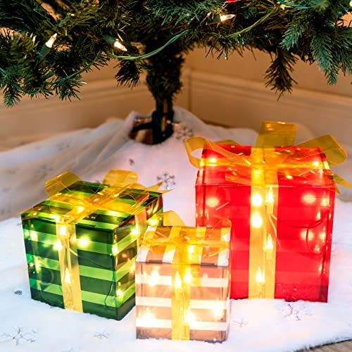 Christmas Lighted Boxes Decoration